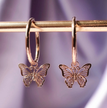 Load image into Gallery viewer, Hollow Cut Butterfly Earrings
