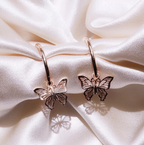 Hollow Cut Butterfly Earrings