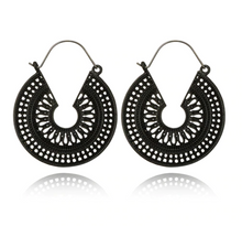 Load image into Gallery viewer, Mandala Hoop Earrings
