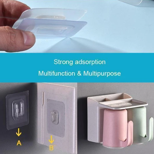 DOUBLE-SIDED ADHESIVE WALL HOOKS [AVAILABLE IN 10 AND 20 PCS]