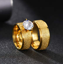 Load image into Gallery viewer, R1 GOLD COUPLE RING (LIFETIME WARRANTY GUARANTEED NON-FADED)
