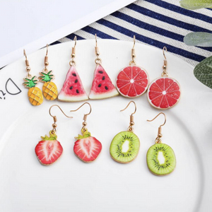 Juicy Fruit Charm Earrings