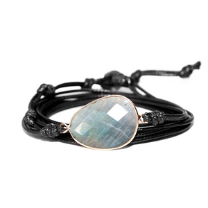 Labradorite Stone Wrap Bracelet