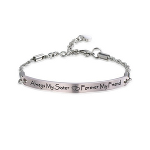 ‘Always My Sister' Inspirational Bracelet