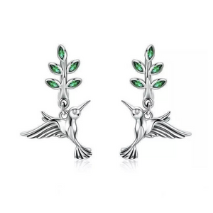 Hummingbird 925 Sterling Silver Earrings