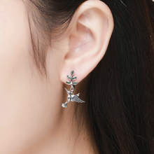 Load image into Gallery viewer, Hummingbird 925 Sterling Silver Earrings
