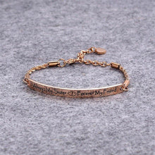Load image into Gallery viewer, ‘Always My Sister&#39; Inspirational Bracelet
