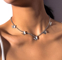 Load image into Gallery viewer, Butterfly Choker Necklace
