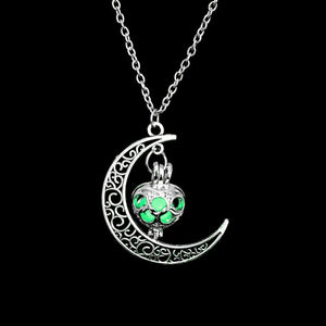 2021 Glowing Jewelry Bead Moon Necklace