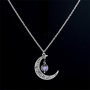 2021 Glowing Jewelry Bead Moon Necklace