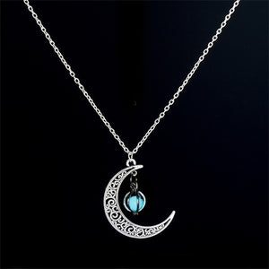 2021 Glowing Jewelry Bead Moon Necklace