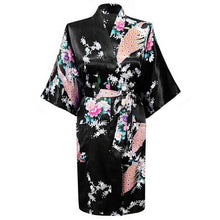 Load image into Gallery viewer, Rayon Robes Women Nightwear Flower Home Clothes    Mulberry
