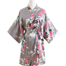 Load image into Gallery viewer, Rayon Robes Women Nightwear Flower Home Clothes    Mulberry
