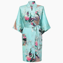 Load image into Gallery viewer, Rayon Robes Women Nightwear Flower Home Clothes    Mulberry
