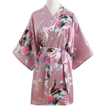 Load image into Gallery viewer, Rayon Robes Women Nightwear Flower Home Clothes    Mulberry
