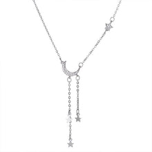 Load image into Gallery viewer, Moon&amp;star Sterling Silver Necklace
