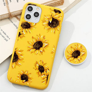 Floral Daisy Stand Case For iPhone