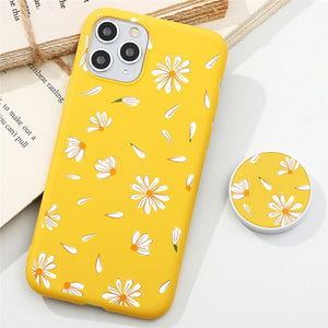 Floral Daisy Stand Case For iPhone