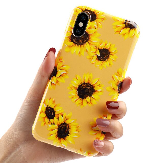 Retro Sunflowers Painting Case