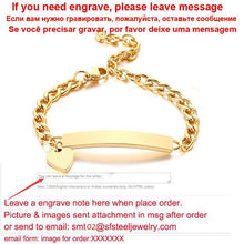 Load image into Gallery viewer, Personalize Baby Name Bracelet Figaro Chain Smooth Bangle Link Gold Tone No Fade Safty Jewelry
