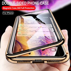 360 Magnetic Adsorption Metal Case For iPhone