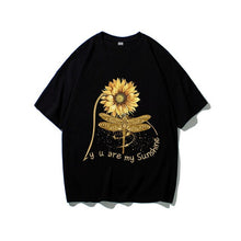 Load image into Gallery viewer, You Are My Sunshine Sunflower Butterfly Colored  T-shirt
