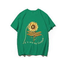 Load image into Gallery viewer, You Are My Sunshine Sunflower Butterfly Colored  T-shirt
