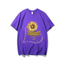 Load image into Gallery viewer, You Are My Sunshine Sunflower Butterfly Colored  T-shirt
