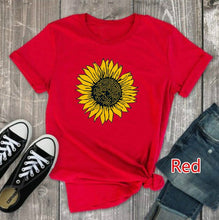 Load image into Gallery viewer, Golden Sunflower Print T Shirt
